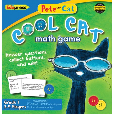 Edupress Pete the Cat Cool Cat Math Game 1 TCR63531